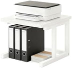 Desktop Printer Stand, 15.7″x 15.7″ 2-Tier Large Printer Shelf fit 3D Laser Printer/Scanner/Fax Machine, Industrial Storage Rack for Home Office Storage, White P4040-W by WelcometoWRITECRYProduct