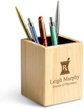 Executive Gift Shoppe | Maple Wood Pharmacist Theme Personalized Pen and Pencil Cup by ExecutiveGiftShoppe