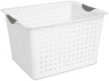 Sterilite Deep Ultra Basket, Open Top Plastic Storage Organizer, 6-Pack by Sterilite