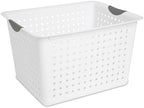Sterilite Deep Ultra Basket, Open Top Plastic Storage Organizer, 6-Pack by Sterilite
