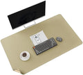 MAIDERN 40” x 24” Cork & Leather Desk Mat XL, Large Desk Pad (Golden) by Maidern