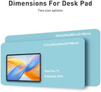 Aothia Faux Leather Desk Mat - Non-Slip PU Leather Desk Blotter, Waterproof Writing Surface, Large Desk Pad for Office & Home (Blue Topaz, 55" x 24") - Image 5