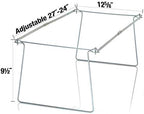 Officemate Hanging File Frames, Letter Size, Rails fits 24 to 27, Files Cabinet, Steel, 2 Sets (91999), Silver (Pack of 12) - Image 5