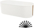 FABROK Cable Management Box, Cord Hider Box with Lid, Large, White by FABROK