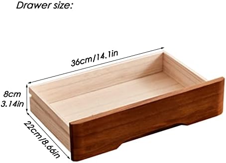 Desktop File Cabinet - Desktop Storage Box with Drawers - Solid Wood Storage Box - Desktop Organizer, with Drawer Wooden Artist Storage Supply Box, Multi Level Countertop,A-4 Drawer - Image 3