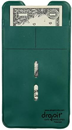 UBICON Two Color Bundle | Green & Blue |10 Each for a Total of 20 envelopes | Reuseable Dropit Safe Envelope for Safe Depositing of Currency and Money | Organize Coupon, Currency - Image 2