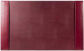 DACASSO Bonded Leather Desk Pad with Side Rails - Luxury Leather Desk Blotter for Writing - Padded Executive Desk Surface Protector - ( Burgundy, 30” x 18”) by Dacasso