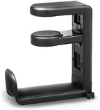 Headphone Stand PC Gaming Headset Headphone Hook Holder Hanger Mount, Under Desk Design Headphones Stand with Adjustable and Rotating Arm Clamp, Built in Cable Clip Organizer Headset Headphone Hook by Unknown