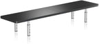 suptek Dual Monitor Stand Riser,Large Monitor Laptop Stand Riser 3 Adjustable Heights Computer Stand for Laptop, Printer, Notebook(MST016L) by suptek