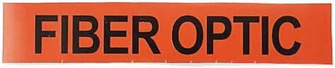 Professional Fiber Optic ID Solutions: Ultra-Durable PA6 Markers & High-Resistant UV-Cured Label Packs (Large Fiber Optic Label 8x1.5 Inches) by 5erLinkTechnology