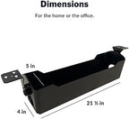 Vari Cable Management Tray - Under Desk Cord & Wire Organizer - Ideal for Home Office Sit Stand Desks - Fits Adjustable Electric Standing Desk 48x30, 60x30, 60x24, 72x30 - Easy Assembly (Black) - Image 6
