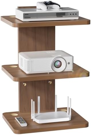 WALI 3 Tier Floating TV Wall Shelf for Projector, DVD Player by WALI
