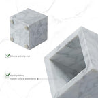 Real Luxurious Natural Marble Toothbrush Holder & Makeup Brush Organizer - Image 5