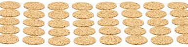 The Felt Store Adhesive Kiss Cut Cork Button Rolls - 1/8" Thick, 3/8" Dia, 1500 Pices - Image 2