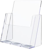 Marketing Holders 6 Pack Brochure Holder for Flyers Countertop Display Letter Size Slant Back Clear Acrylic 8.5" Info Sheet Caddy in Restaurants Convenience Stores and Offices by MarketingHolders