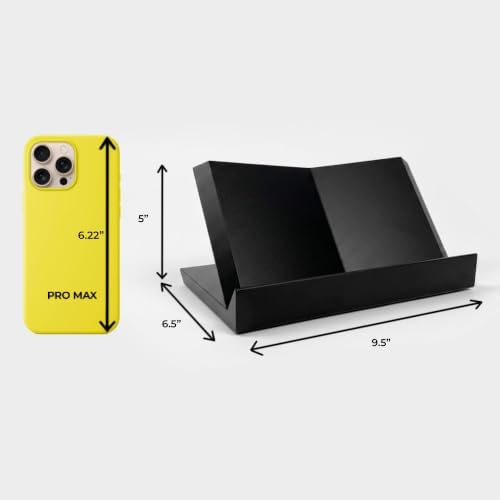 PLA Cookbook Stand & Recipe Book Holder, Book Stand, Classroom Decor, Reading Easel, Made in USA, Book Stands for Display. (Black) - Image 2