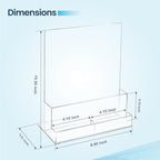 6 Pack Acrylic Flyer Holder 8.5 x 11, Clear Brochure & Buisness Card Holder - Image 2