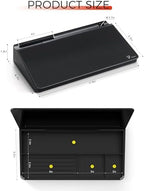 TOWON Compact Glass Desktop Whiteboard with Storage 12x7 in, Black - Image 6