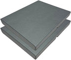 Lineco Clamshell Archival Storage Box, 16.5x20.5x1.75 Inch, Gray, Pack of 2 by Lineco