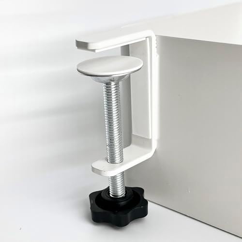 Desk Side Storage Hold Up To 11lbls Hanging Side Of Desk Organizer Clamp On Table Edge To Store Office Accessories, Gaming Devices, Cups For Office, Living Room, Dinning Room (White) - Image 6