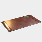 Professional Leather Desk Mat Brown Writing Surface, Raised Edge Stitching Desk Protector, Large Leather Executive Desk Pad (30" x 18") - Image 6