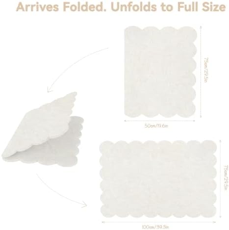 Scalloped Bulletin Board 40x30 inches, Decorative Felt Pin Board for Wall - Image 3
