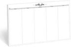 321Done Weekly Planner Notepad, Jumbo 11x17 Desk Pad, 50 Sheets, Mon to Fri by 321Done