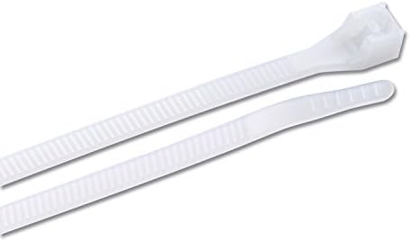 Gardner Bender 46-308MN Nylon Cable Tie, 8 Inch., 75 lb. Tensile Strength, Wire/Wrap & Household Use, Zip Tie, 1000 Pk., Natural by GardnerBender