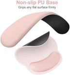 MOSISO Wrist Rest for Mouse Pad Set, Large Gaming Deskpad, Baby Pink - Image 7