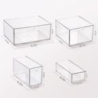 WUHUME10-Piece Set Of Acrylic Stackable Desktop Storage Boxes In 4 Sizes - Image 3