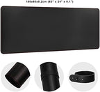 ZORESYN Large Leather Office Desk Pad 63" x 23.6" Black - Image 2