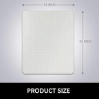 Kuyal Desk Chair Mat for Carpet, 51'' x 63'' Rectangle Transparent Mats for Chairs Good for Desks, Office and Home, Easy Glide, Protects Floors for Low and No Pile Carpeted Floors - Image 7