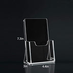 HIIMIEI Brochure Holder 4 x 6 inches, Acrylic Flyer Holder with 6 Pack - Image 2