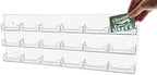 Marketing Holders Wall Business Card Holder with Hanging Hardware for 3.5" x 2" Contact and Appointment Cards Clear Acrylic 18 Slot Display for Reception Areas and Hotels No Assembly - Image 4