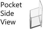 Marketing Holders Wall Business Card Holder with Hanging Hardware 20" x 10" Clear Acrylic Rack Holds 3.5" x 2" Horizontal Printed Gift or Appointment Cards for Medical and Legal Offices - Image 2