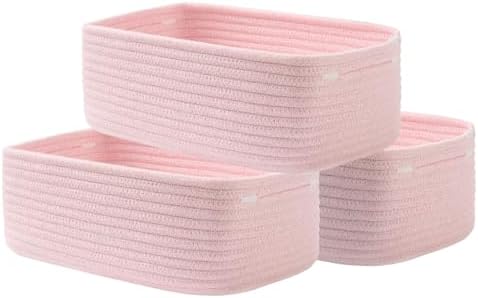 KALLAX Small Woven Storage Basket for Organizing, 12 x 8 x 4.5 inch, 3 Pack by KALLAX