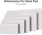 Aothia Faux Leather Desk Mat – Large Mouse Pad, Non-Slip PU Leather Blotter, Waterproof Writing Surface for Office and Home (Pale Lavender White, 47.2" x 23.6") - Image 5