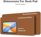 Aothia Faux Leather Desk Mat - Non-Slip PU Leather Desk Blotter, Waterproof Writing Surface, Large Desk Pad for Office & Home (Brown, 55" x 17") - Image 5