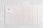 24"x47" Large Cork Board Alternative – 8 Pack Shiplap Felt Wall Tiles with Safe Removable Adhesive Tabs | Felt Bulletin Board for Walls Pin Board for Office, Home, Classroom, Kids Room – Warm White - Image 4