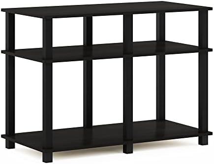 Furinno Romain Turn-N-Tube Stand for TV up to 40 Inch, 40-Inch, Espresso/Black - Image 4