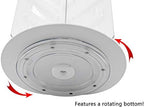Marketing Holders Spinning Business Card Holder 64 Pockets for 3.5" x 2" Contact Info Cards Clear and White Acrylic Countertop Display - Image 4