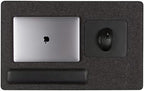 Graf Lantz Mosen Large Merino Wool Felt Desk Pad, Luxury Non-Slip Desk Mat, Blotter for Office and Home, 31W x 19H, Charcoal - Image 2