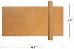 Premium Leather Desk Mat, Full Grain Leather Desk Pad Protector & Desk Blotter, Waterproof Non-Slip Writing Surface for Keyboard, Mouse & Laptop, Desk Pad for Home & Office (Tan, Large) - Image 4