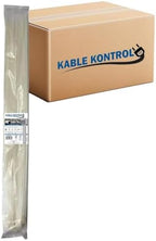 Kable Kontrol Cable Zip Ties, 48 Inch 500 Pcs HD 175lbs Test, Natural White by KABLEKONTROL%C2%AE