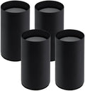 Round Steel Riser, 4.1-4.8 Inch Height, Fits 2.25 Inch Leg, 4Pcs Black by LCLICTOP