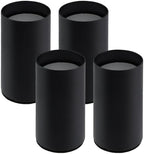 Round Steel Riser, 4.1-4.8 Inch Height, Fits 2.25 Inch Leg, 4Pcs Black by LCLICTOP