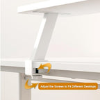 Clamp on Desk Shelf 23.6x7.8in Space-Saving Desktop Extender - Image 5