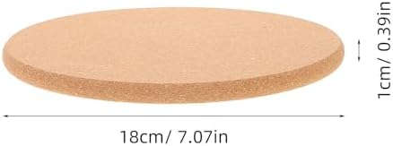 12pcs Round Cork Trivet Pads with Tripod Structure for Pots, Tables Xmas - Image 2