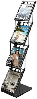 WEWLINE Foldable Magazine Rack, Floor-standing Brochure Display Stand by WEWLINE