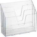 Acrimet Horizontal Triple File Folder Organizer Sorter, Letter Size, Clear by Organizingyourlife